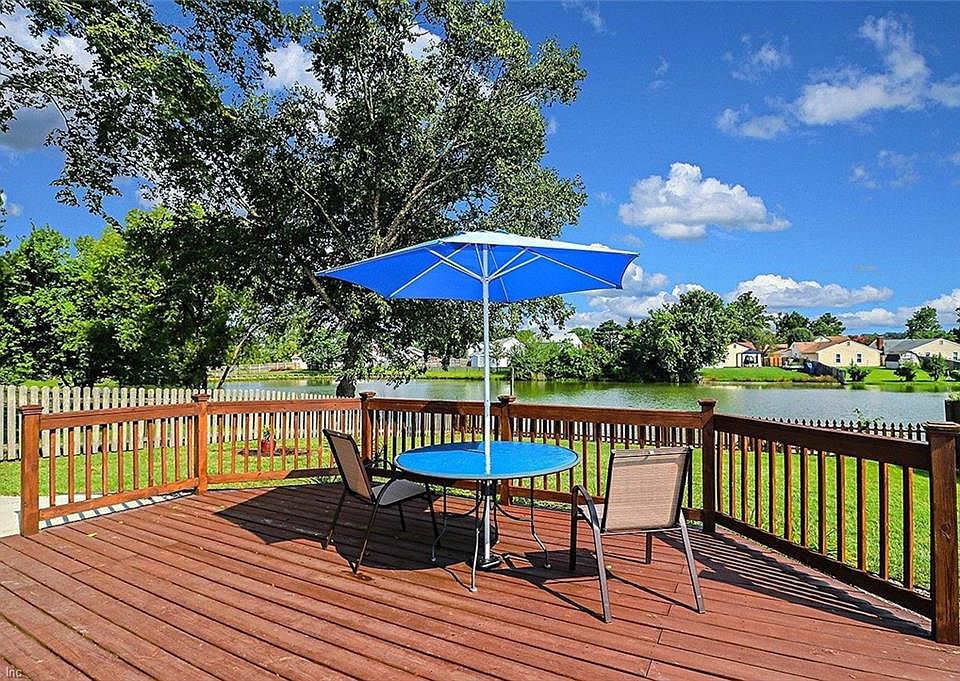 Beautiful view from deck.