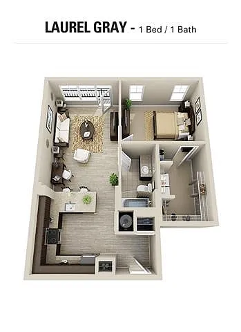 Floor plan Laurel Gray