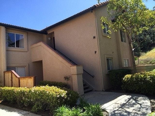 Front of apartment