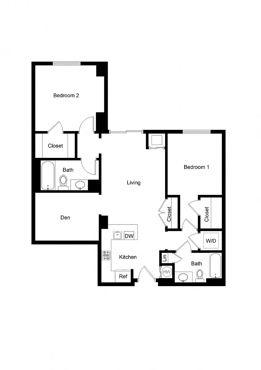 Floor plan Den BD02