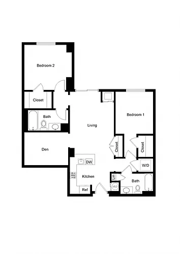Floor plan Den BD02