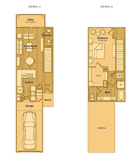 Floor plan Townhome 1