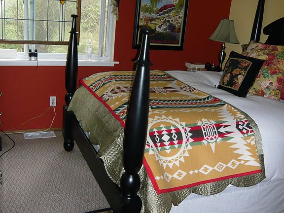 Master bedroom-looks out on private back yard