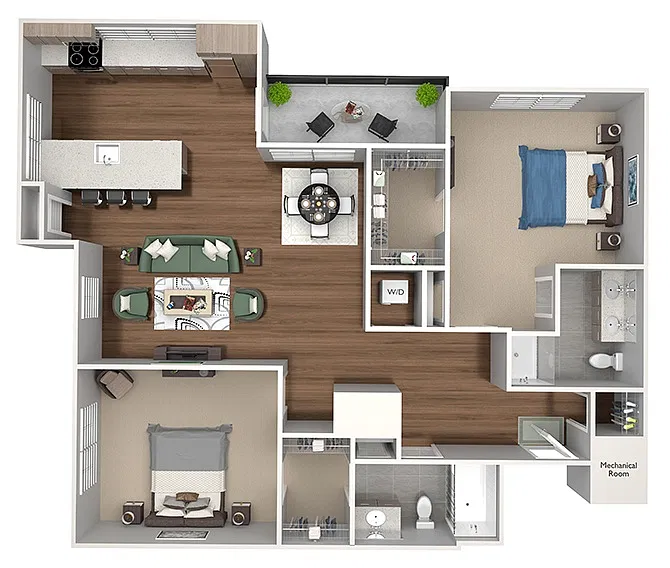Floor plan B3