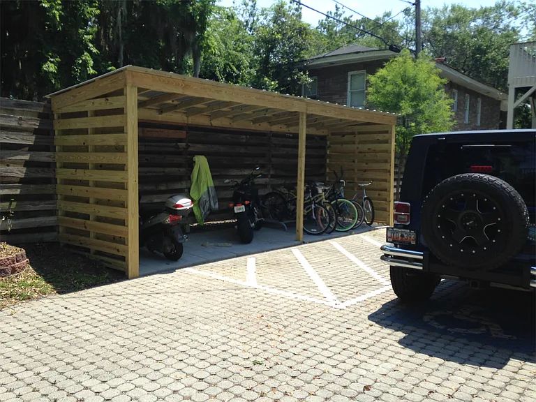 Covered Bike Storage