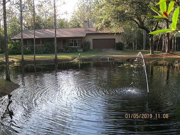 pond and fountain
