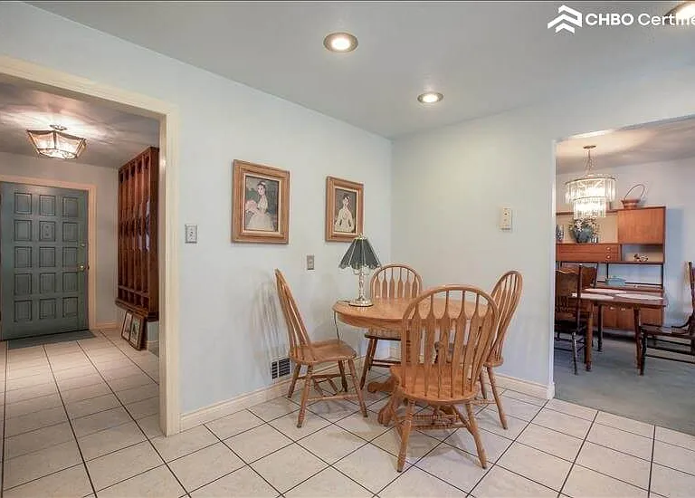 Eating area kitchen.