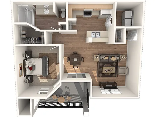 Floor plan Pueblo Deluxe