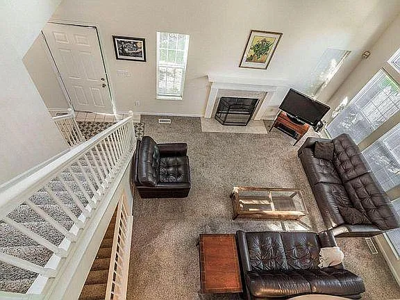 Living room (from upstairs view)