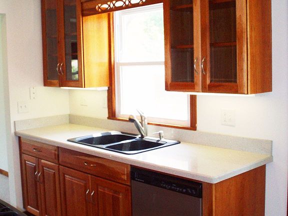 Stainless dishwasher, granite sink, glass doors and in- & under-cabinet lights