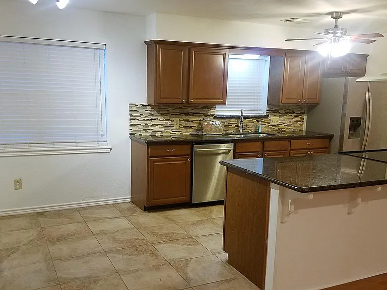 Kitchen from the Living Room plus a Breakfast Nook!