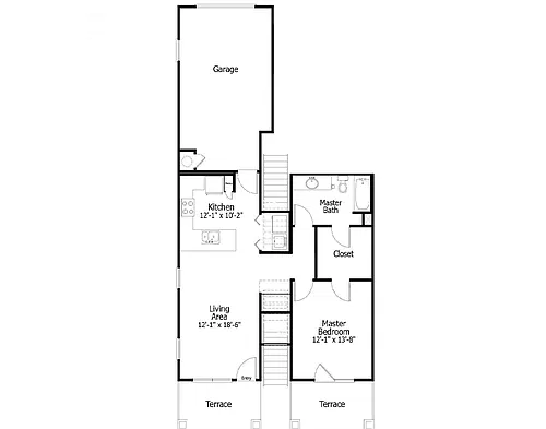 Floor plan Oaks 3A6G