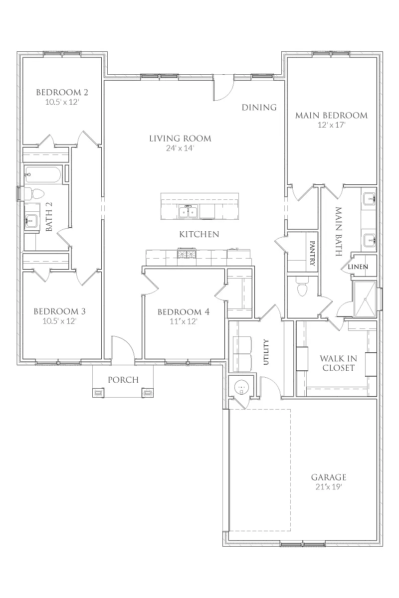 Floor plan 1422 Cedarhurst Dr