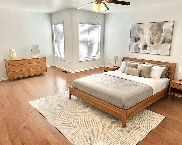 Primary Suite Virtually Staged