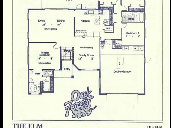 Floorplan from original sales brochure.