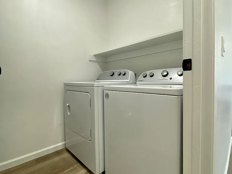 Laundry room, washer/dryer included with rental.