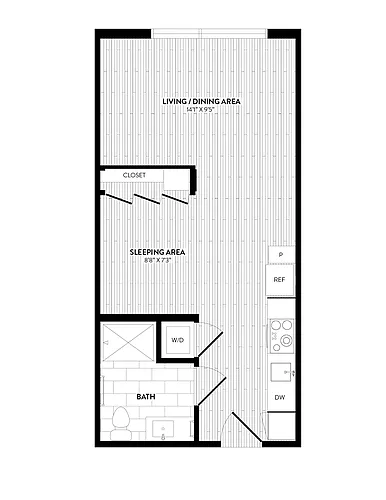 Floor plan A2 S1A - Studio