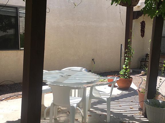 Peaceful and shady outdoor seating area...