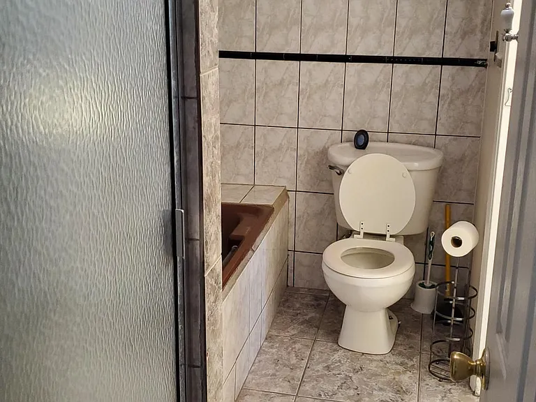 Separate shower from tub.