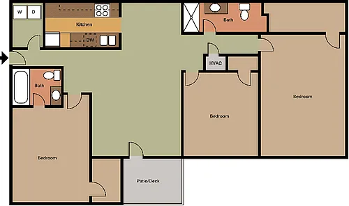 Floor plan 3 Bedroom