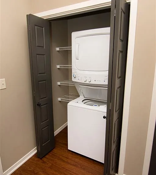 Enjoy private laundry in each home.
