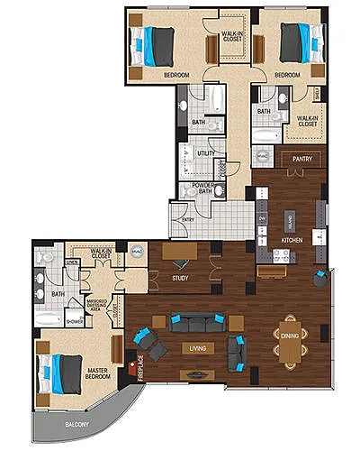 Floor plan PC1.1R