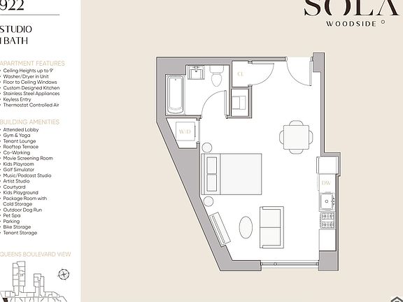 2nd image of 72 One Qns Blvd #722