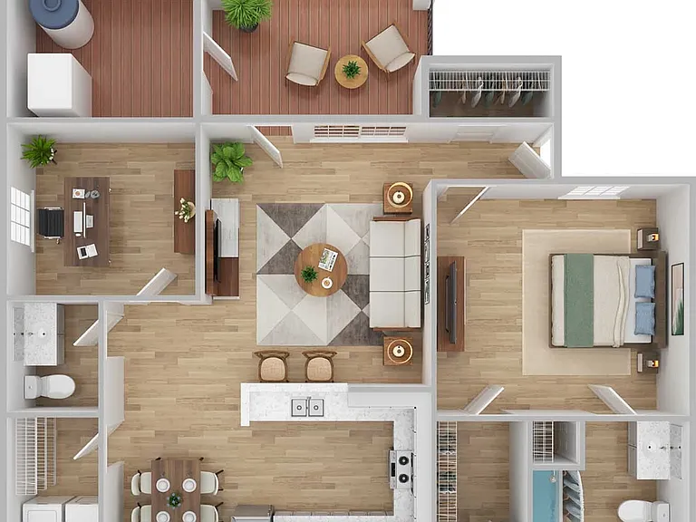 2 Bedroom | 1.5 Bath | 919 SF 2 Bedroom | 1.5 Bath | 919 SF