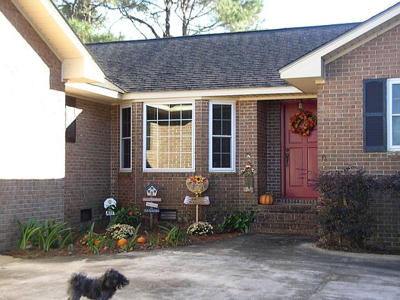Bay window of house