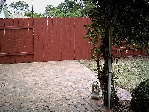 New fence and patio