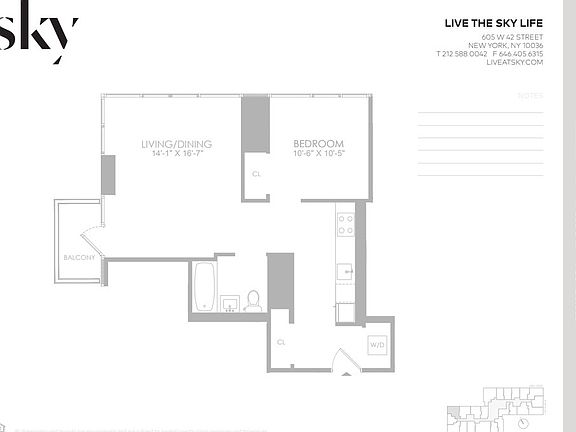 2nd image of 605 W 42nd St APT 32U