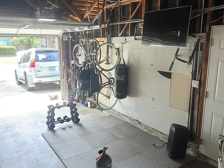 Shared garage.