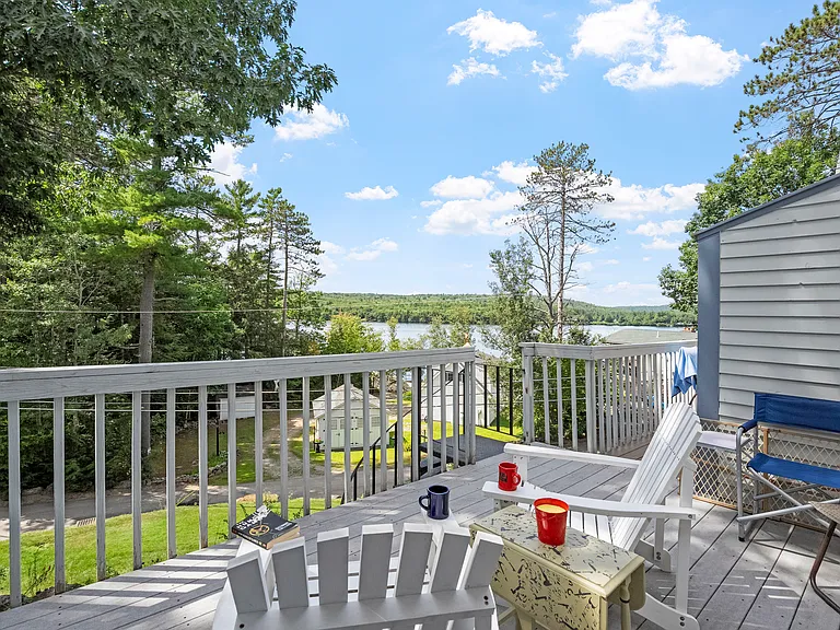 Private deck with a view