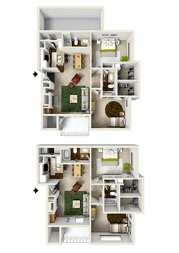 Floor plan B2 Upgraded