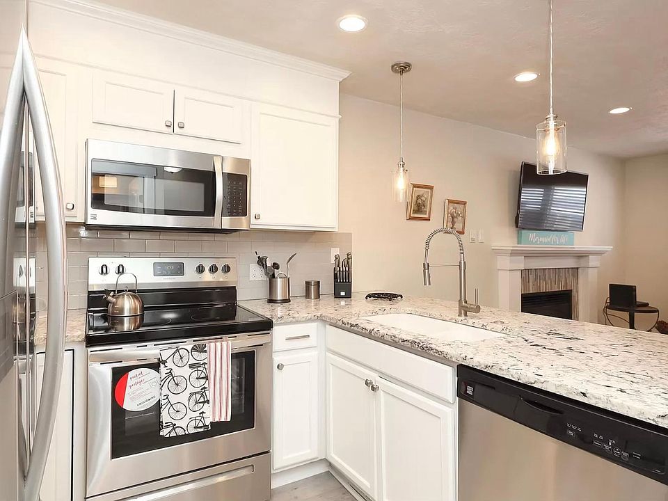 Kitchen with new electric stove