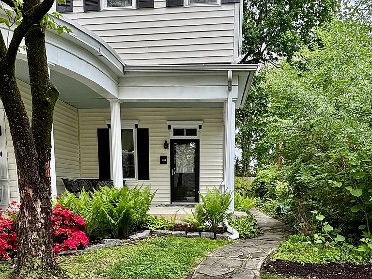 Side walk to back yard