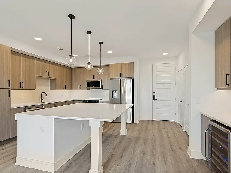 Spacious kitchens with wine fridges