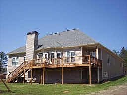 Rear view of house
