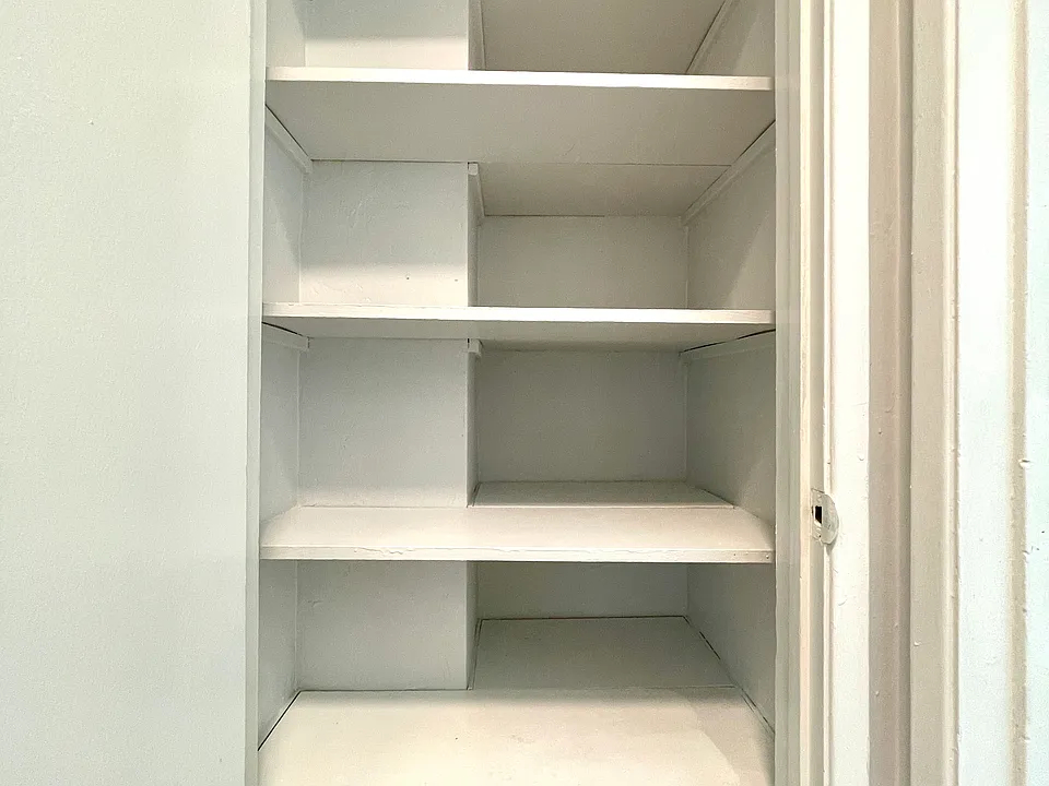 Storage Closet - Built In Shelves
