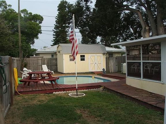 back yard & pool