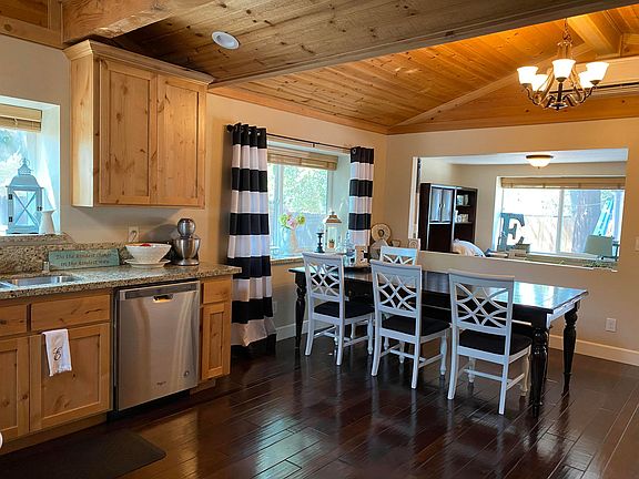 kitchen and dining area.