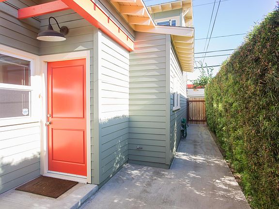 Front door and alley entrance