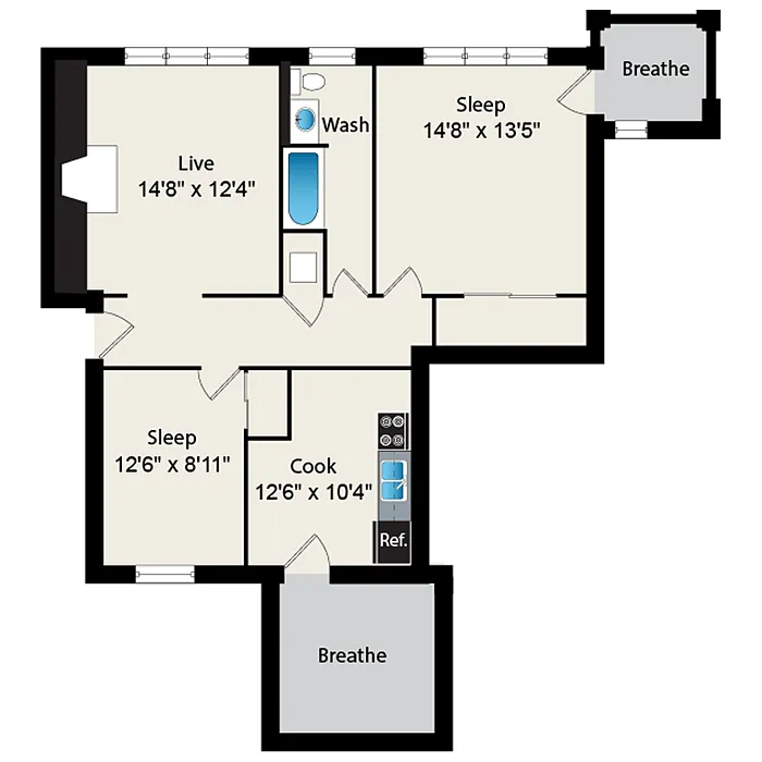 Floor plan B1