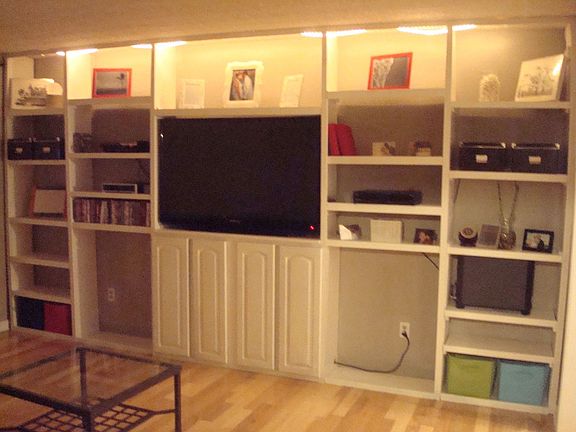 Living Room with Built-ins