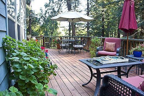 back yard deck