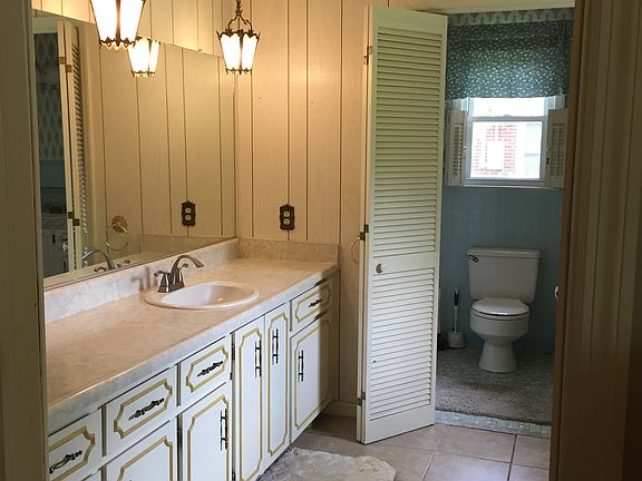 Split master bath with tile