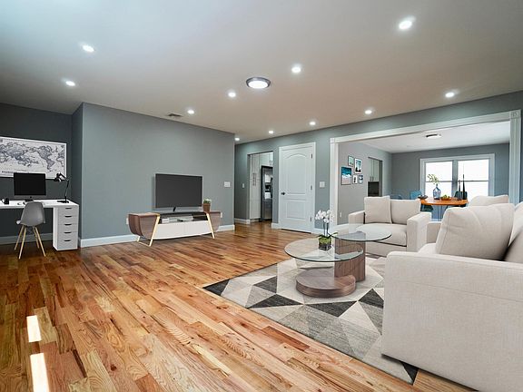 Virtually staged living room