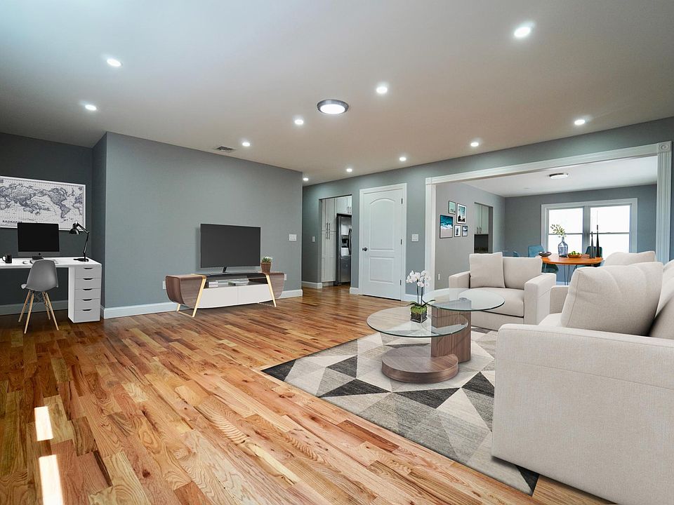 Virtually staged living room