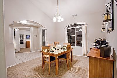 Dining room view to foyer