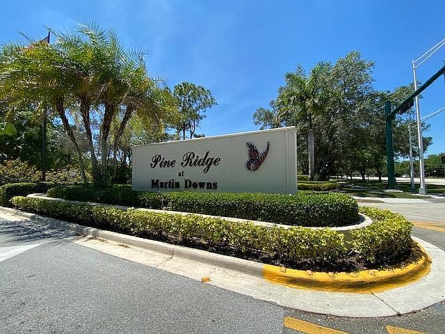 Entrance into the gated community of Pine Ridge.